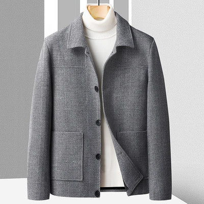 Manteau en laine à chevrons Savile 🧥