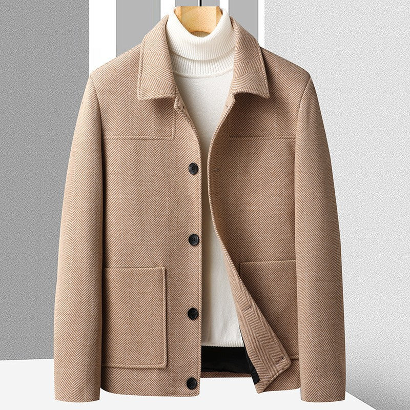 Manteau en laine à chevrons Savile 🧥