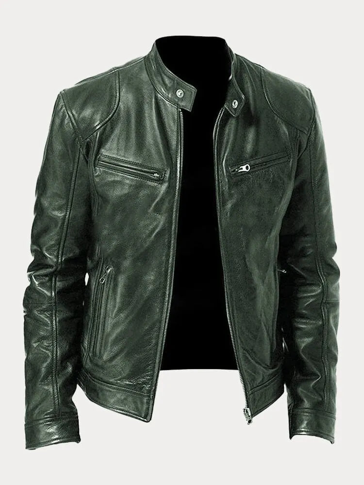 Amévie™ | Veste décontractée en cuir