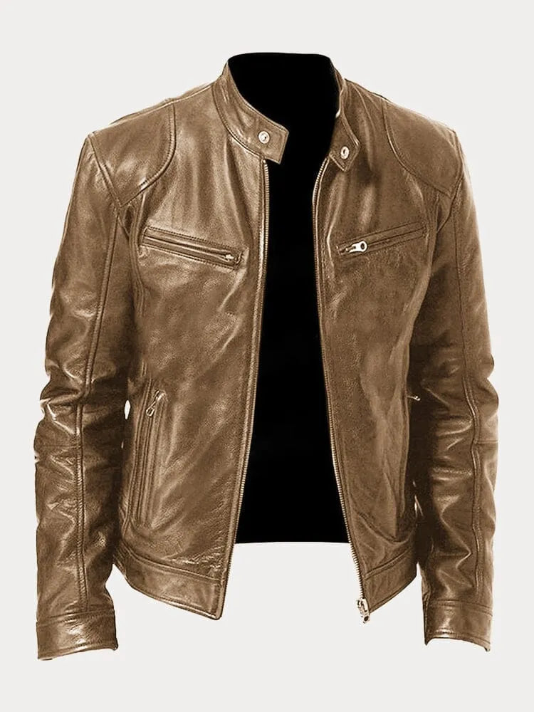 Amévie™ | Veste décontractée en cuir