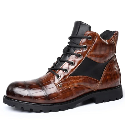 Dante Ferrara | Bottines en Cuir Crocodile
