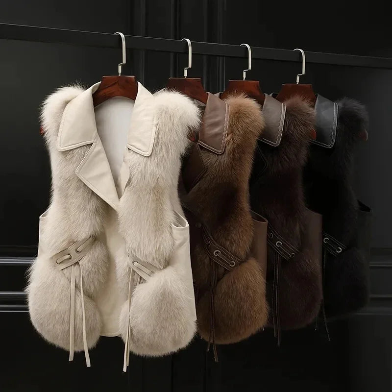 Amévie™ | Gilet en Fausse Fourrure Clara
