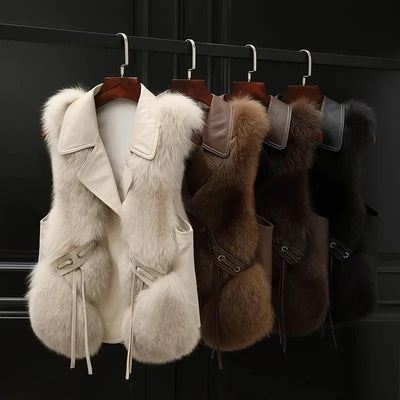 Amévie™ | Gilet en Fausse Fourrure Clara