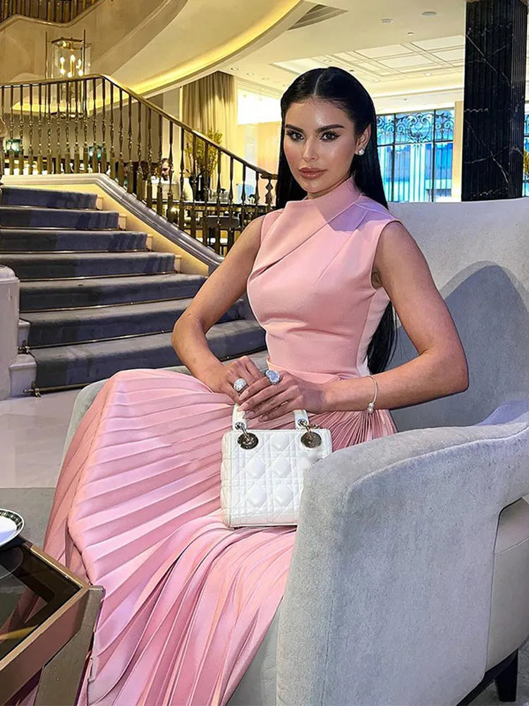 Ellison - Classique Robe Maxi Drapée