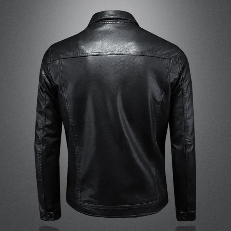 Amévie® | Veste en cuir style motard