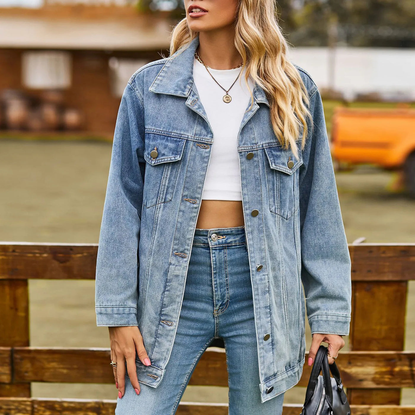 Margaux - Veste en Jean Élégante Classique