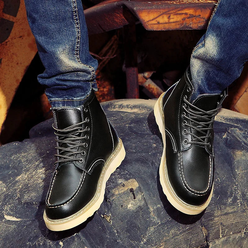 Muller™ – Bottines en Cuir Rétro
