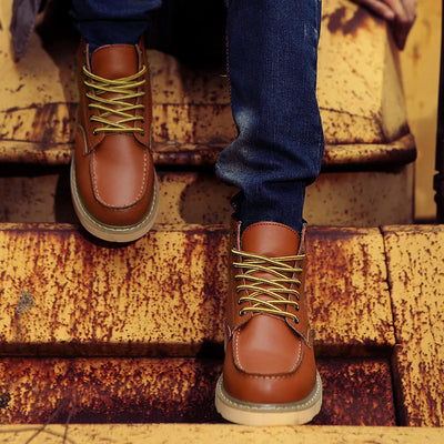 Muller™ – Bottines en Cuir Rétro