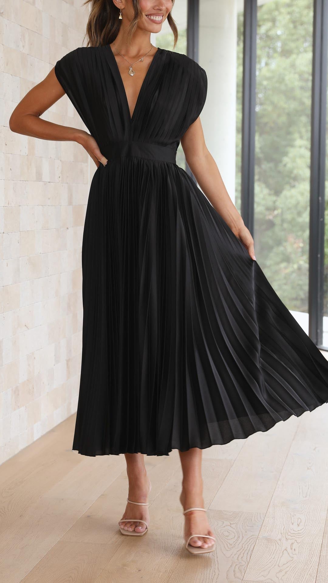 Alexis - Élégante Robe Plissée