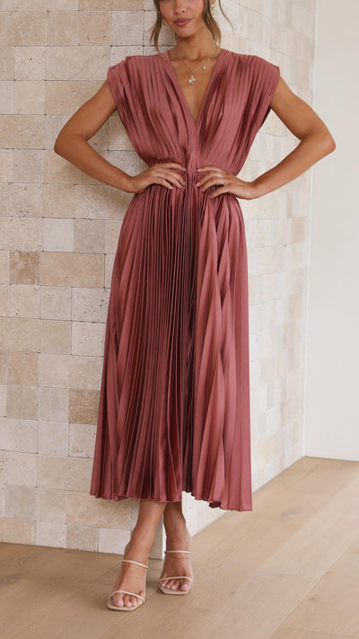 Alexis - Élégante Robe Plissée