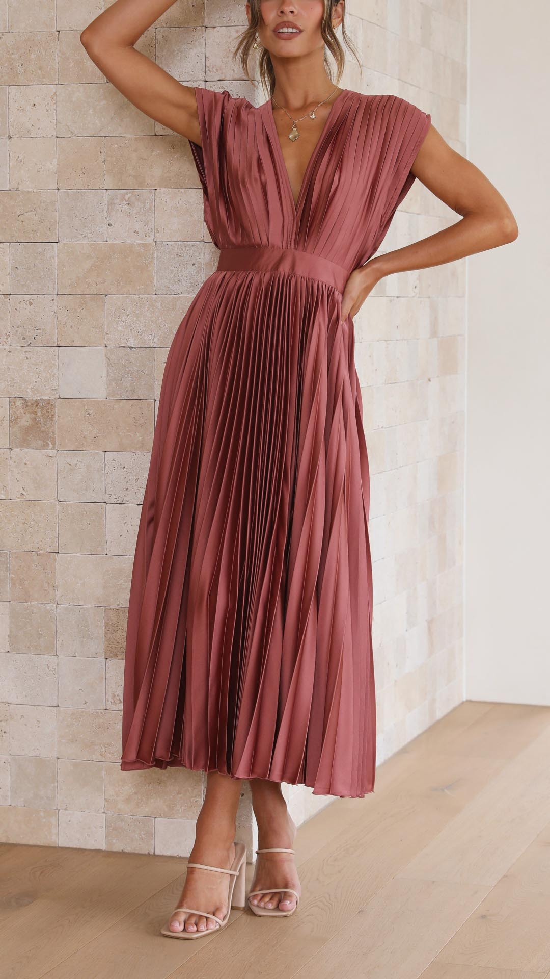 Alexis - Élégante Robe Plissée