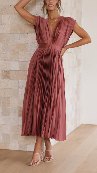 Alexis - Élégante Robe Plissée