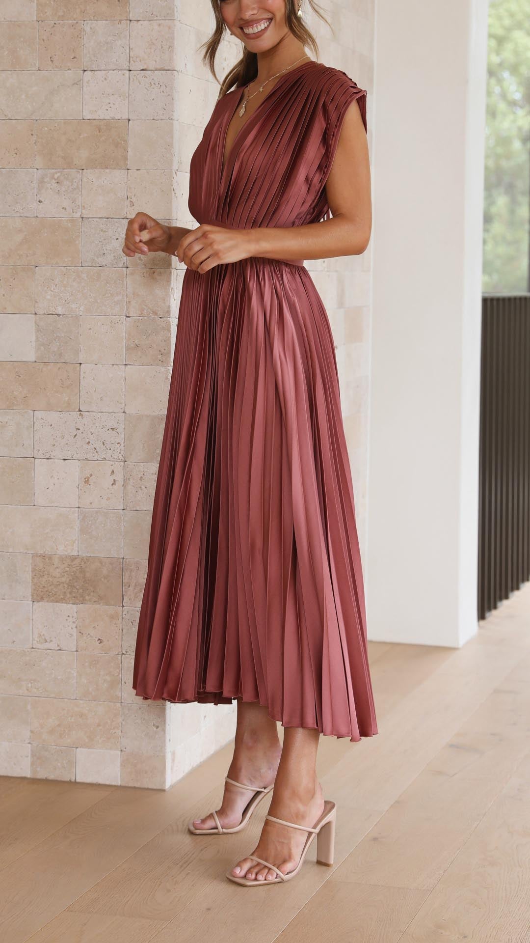 Alexis - Élégante Robe Plissée