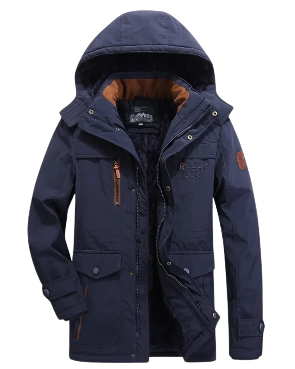 Élégant manteau d'hiver matelassé