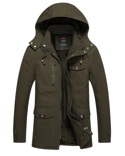 Élégant manteau d'hiver matelassé en coton