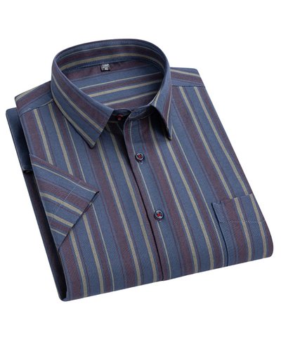 Luvare Paris - Chemise en Coton à Manches Courtes
