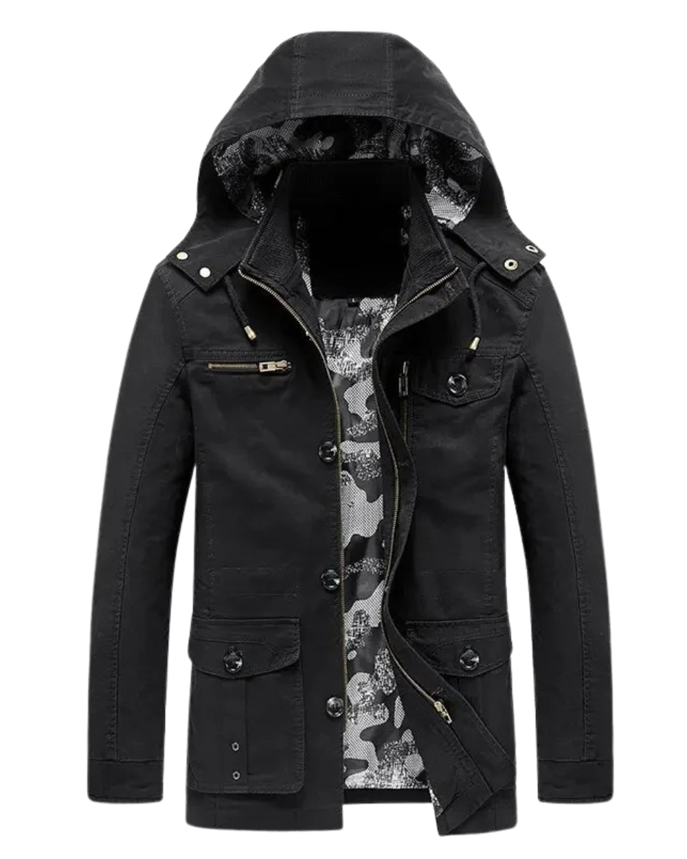 Veste chic à poches multiples