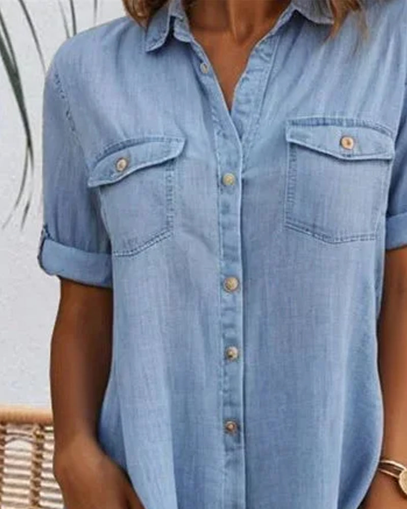 Cloé | Robe Chemise Denim
