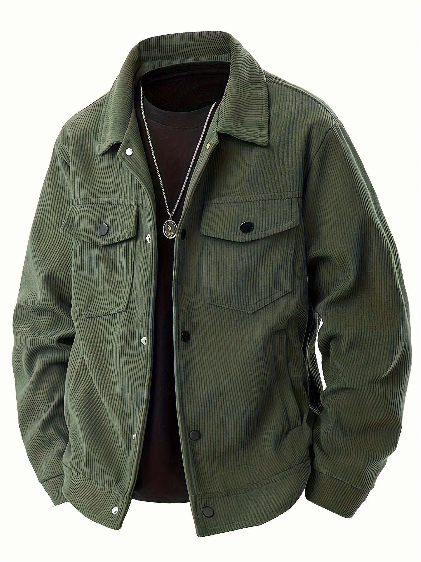 Chic Veste en Velours Côtelé