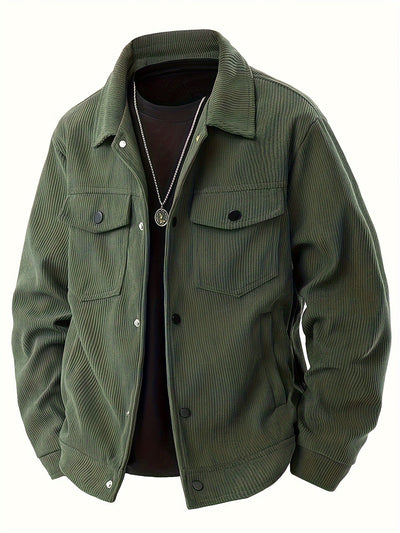 Chic Veste en Velours Côtelé