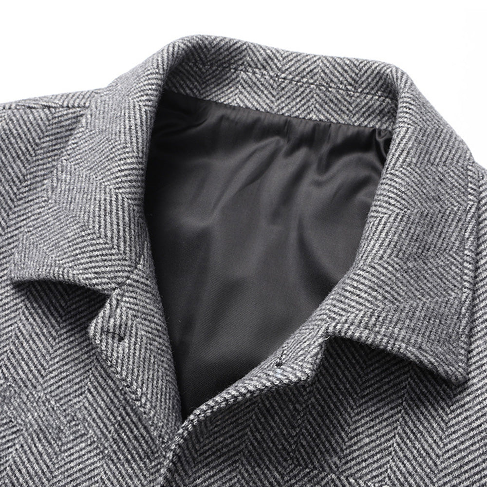Manteau en laine à chevrons Savile 🧥