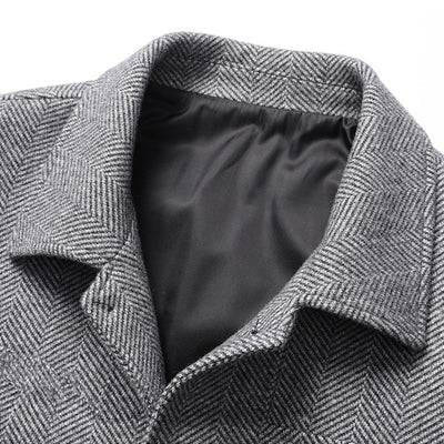 Manteau en laine à chevrons Savile 🧥