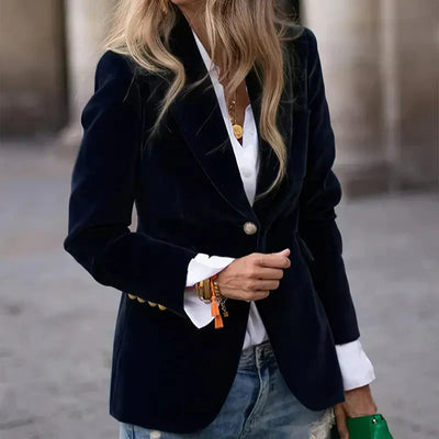 Margaux - Blazer en Velours Élégant