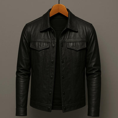 Amévie® | Veste en cuir style motard