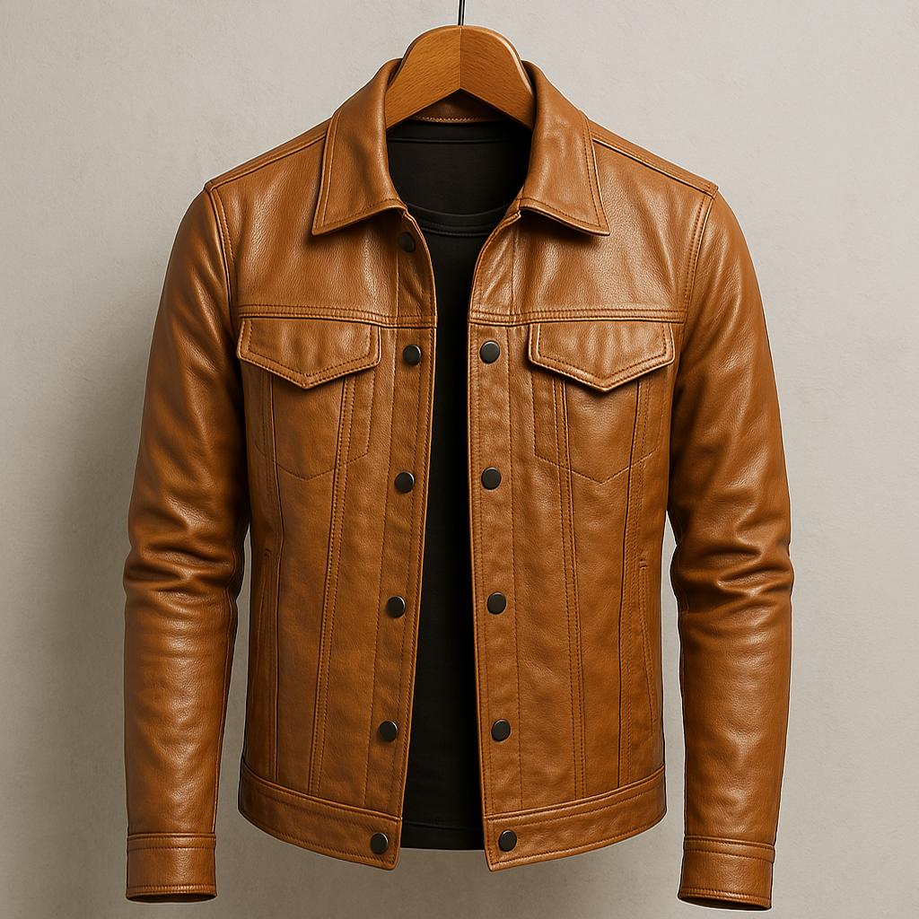 Amévie® | Veste en cuir style motard