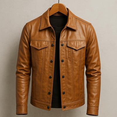 Amévie® | Veste en cuir style motard