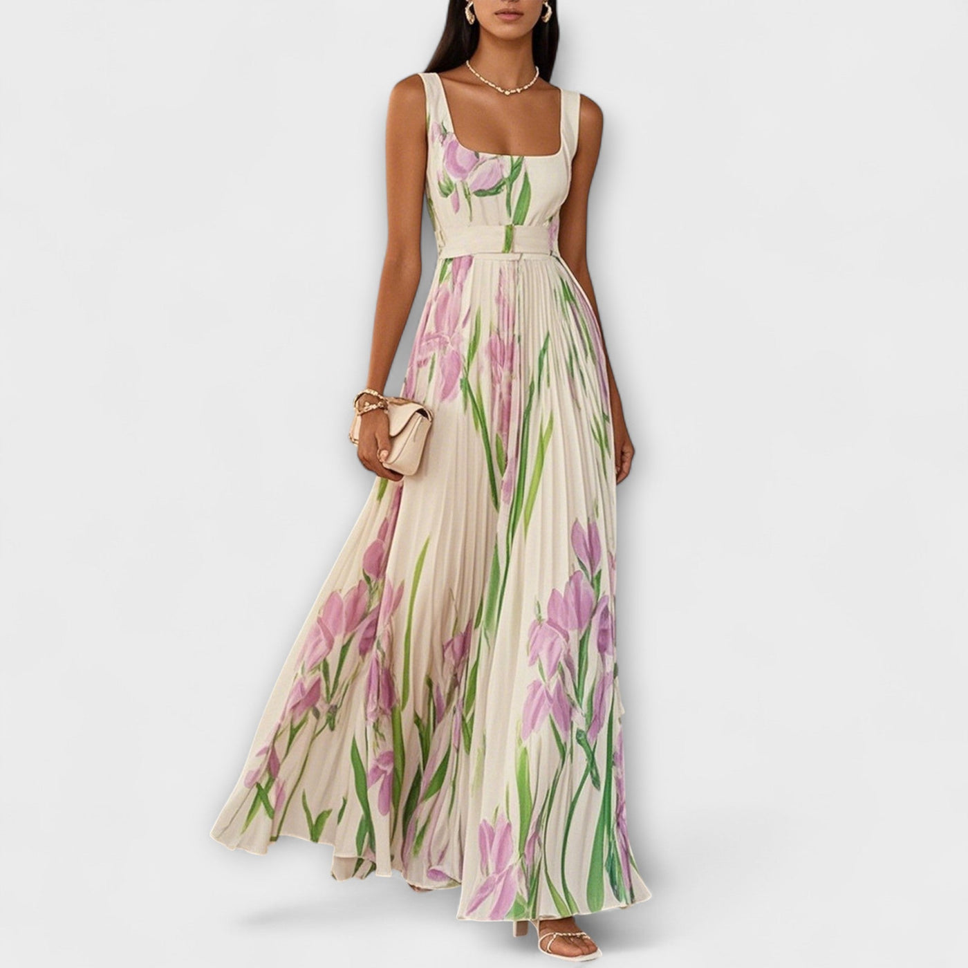 Hallie - Floral Maxi Robe