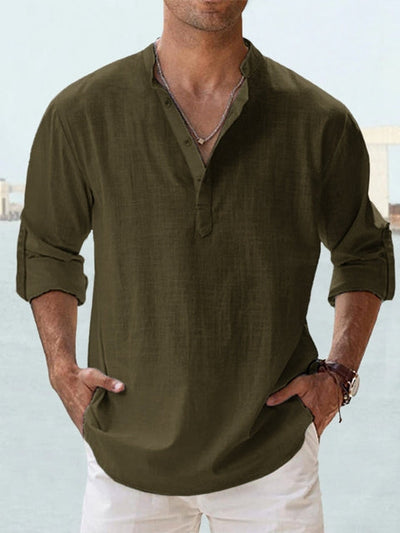 Amévie™ | “Vince” Chemise en Lin Respirante