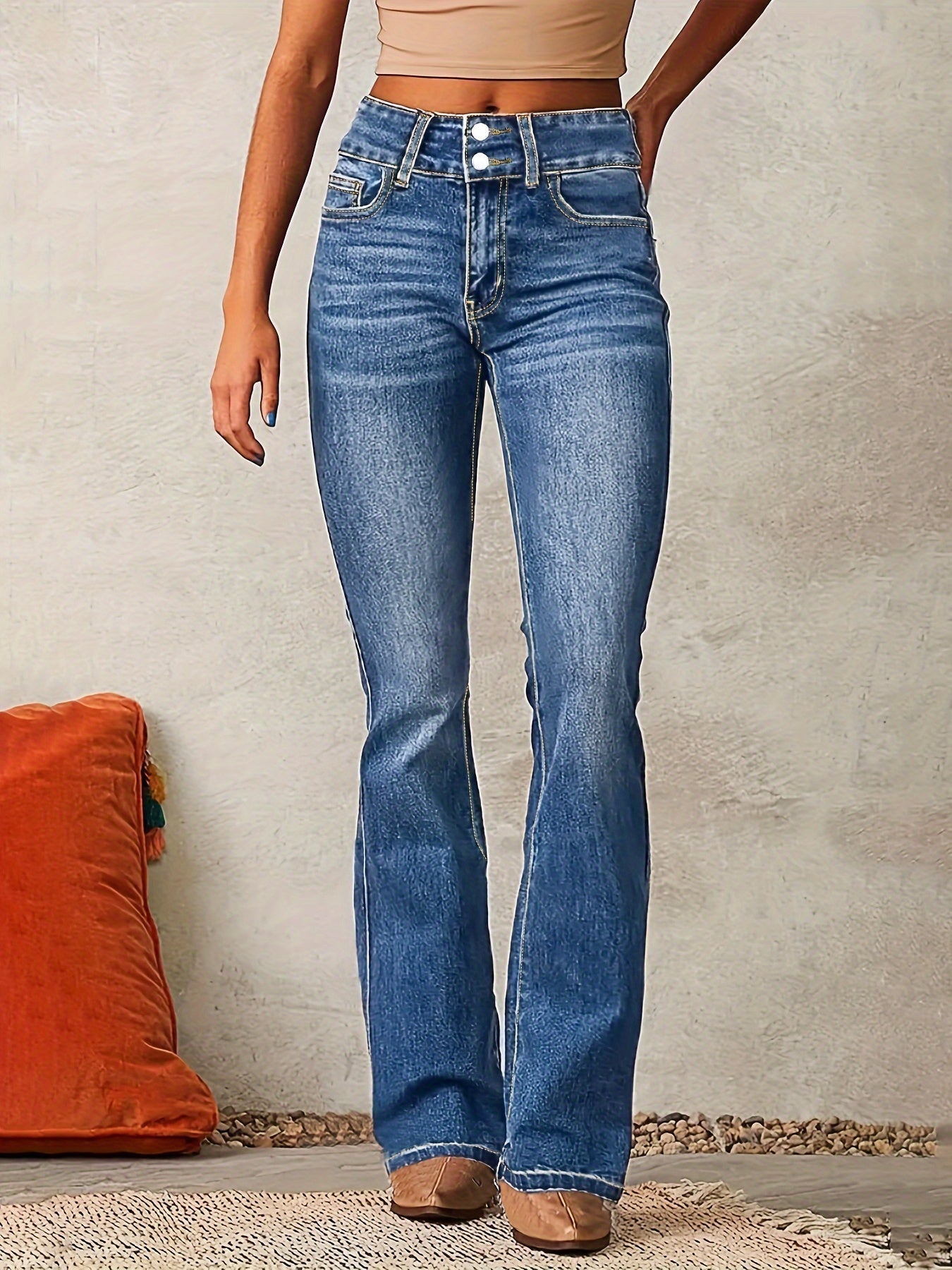 Dianne – Jean évasé taille haute tendance