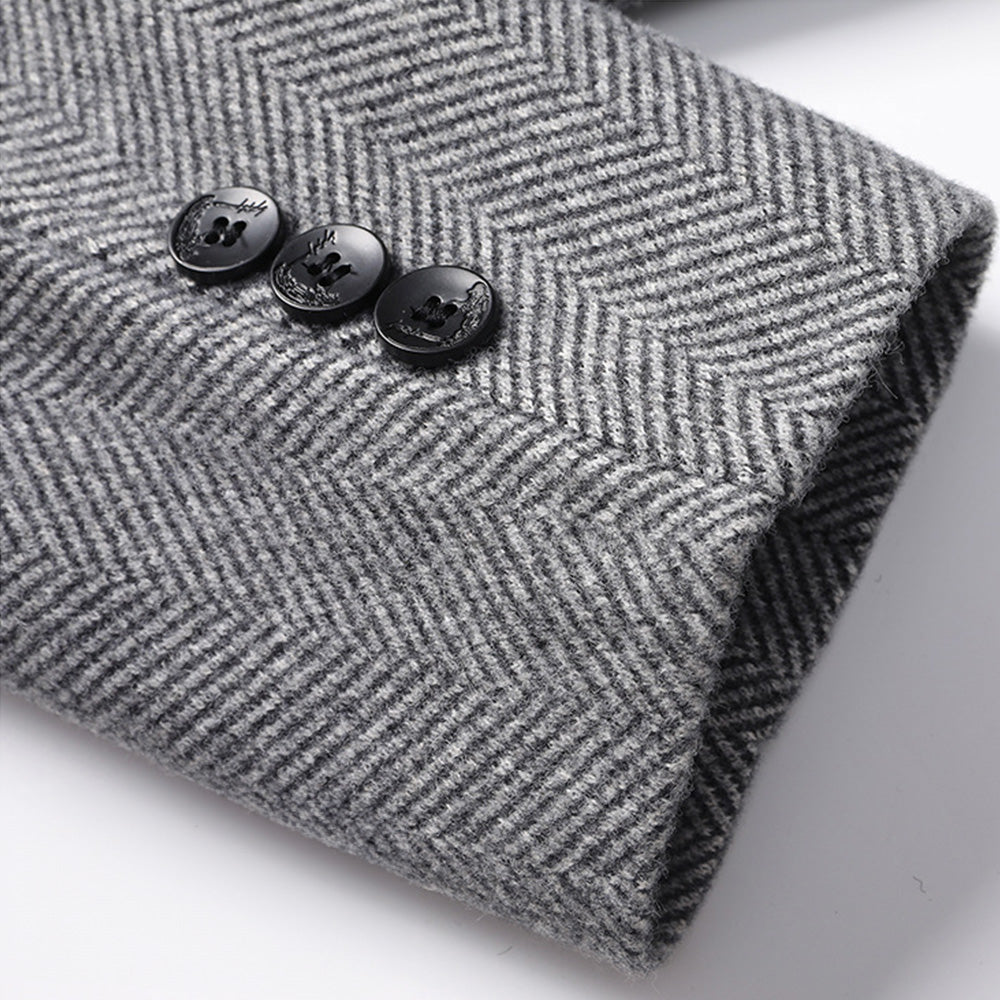 Manteau en laine à chevrons Savile 🧥