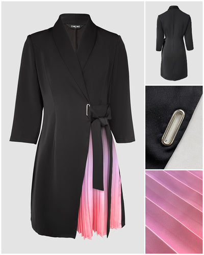 Robe trois quarts en dégradé