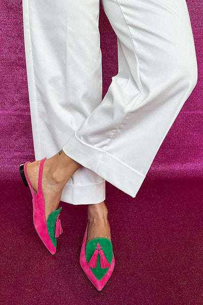 Francesca Colorful Fringe Ballerinas