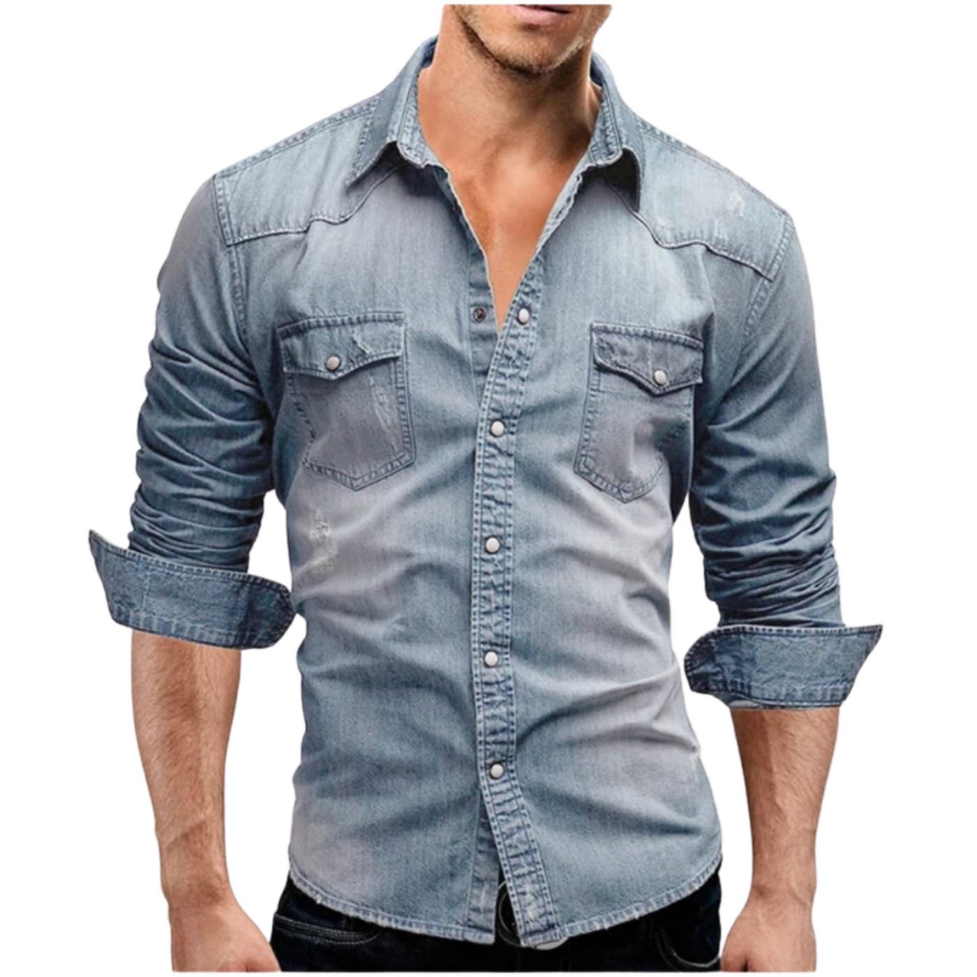 Amévie - Chemise en denim au style moderne