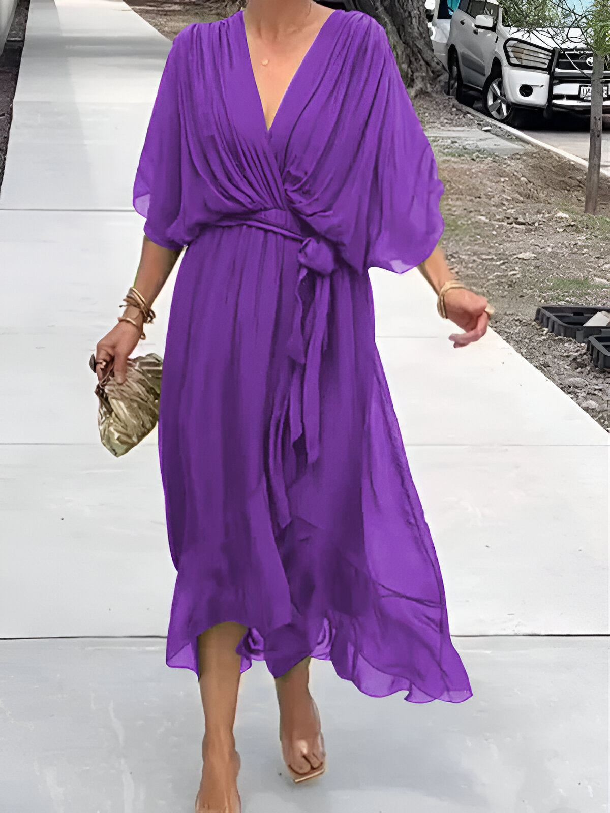 Cloé | Robe à décolleté en V