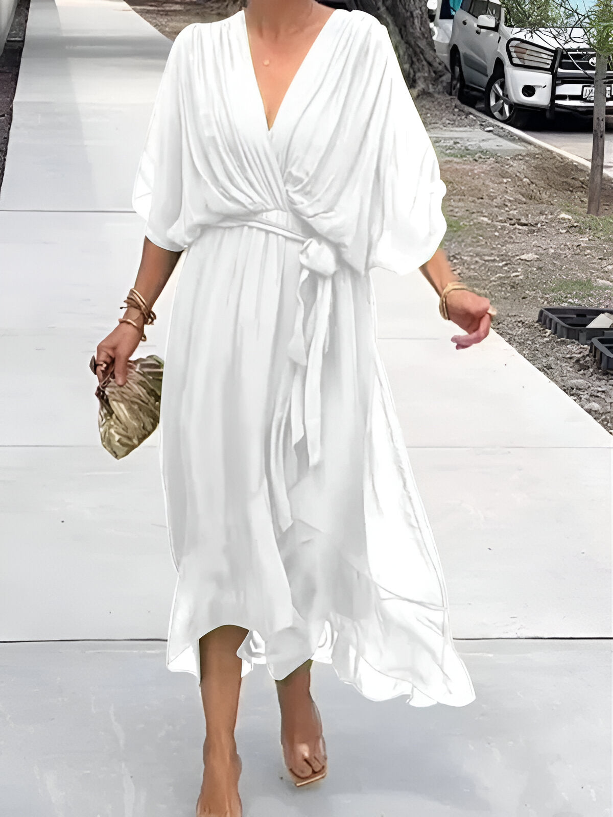 Cloé | Robe à décolleté en V