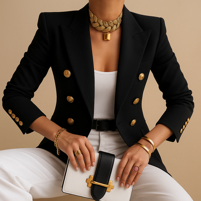 Elvaria™ - Élégant blazer long pour femmes