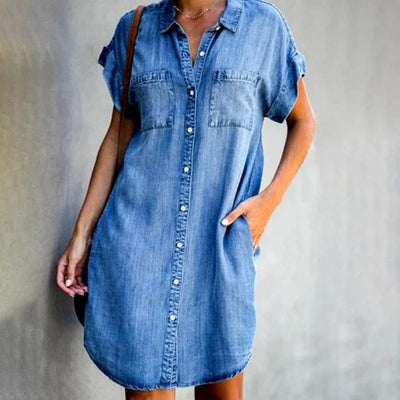 Cloé | Robe Chemise Denim