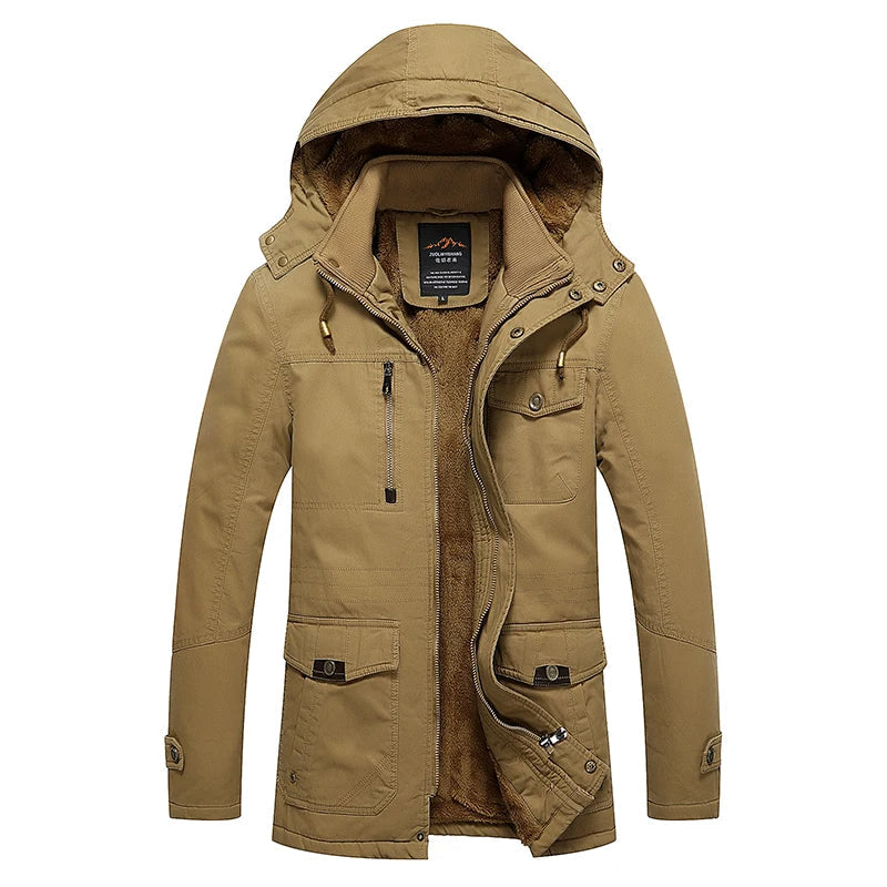 Élégant manteau d'hiver matelassé en coton