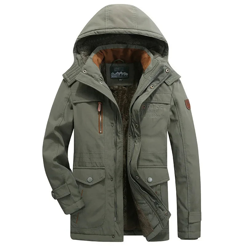 Élégant manteau d'hiver matelassé