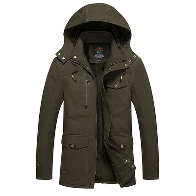Élégant manteau d'hiver matelassé en coton