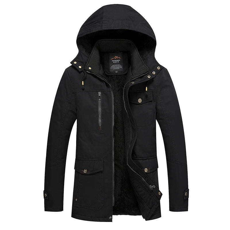 Élégant manteau d'hiver matelassé en coton