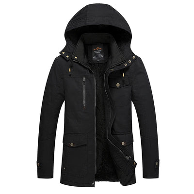 Élégant manteau d'hiver matelassé en coton
