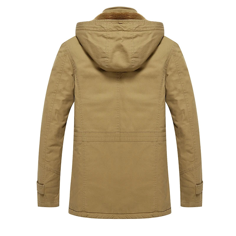 Élégant manteau d'hiver matelassé en coton