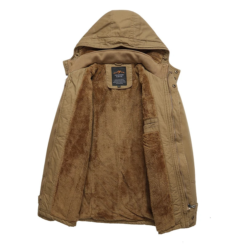 Élégant manteau d'hiver matelassé en coton