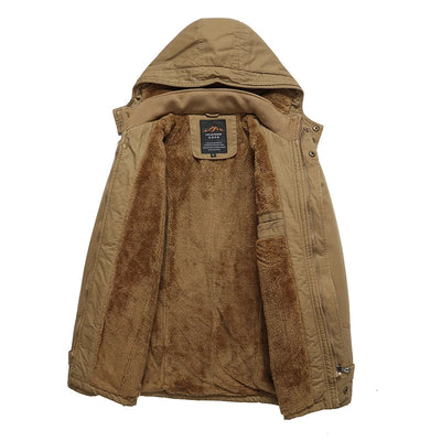 Élégant manteau d'hiver matelassé en coton