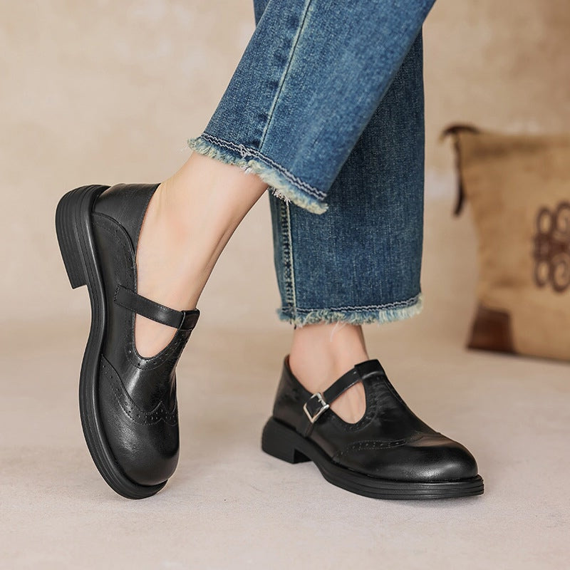 Chaussures Marylin Élégantes En Cuir